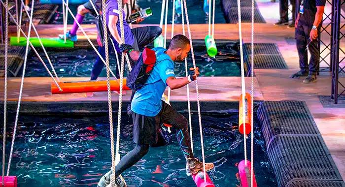 Rope-Obstacle-Challenge-Over-Water-at-Government-Games-in-Dubai