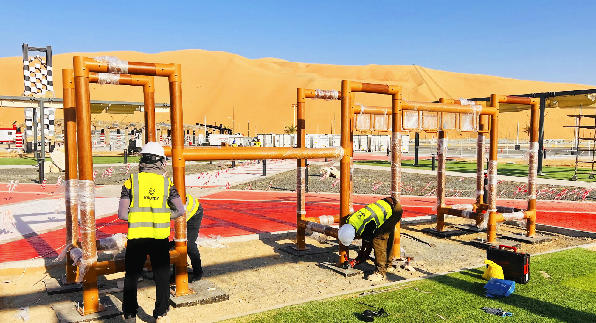 Specialist adventure park construction and zipline installation by Warrior Construction