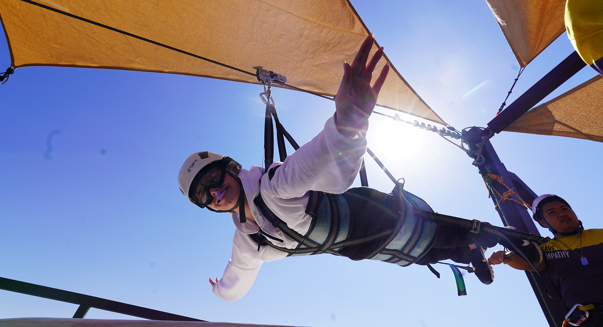 Outdoor brand activation and experiential marketing setup