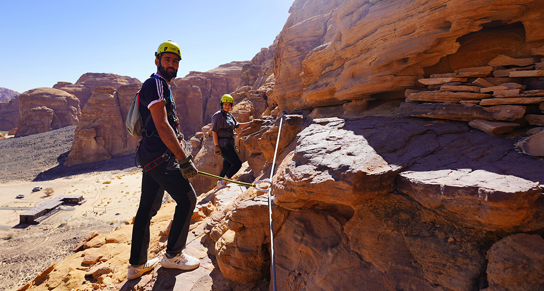At AlUla Adventure Hub, Saudi Arabia designed and operated by Warrior Group