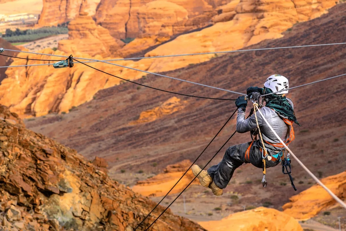 Commercial zipline installation engineered for high throughput and financial return